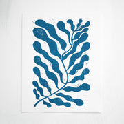20 Leaves Lino Print